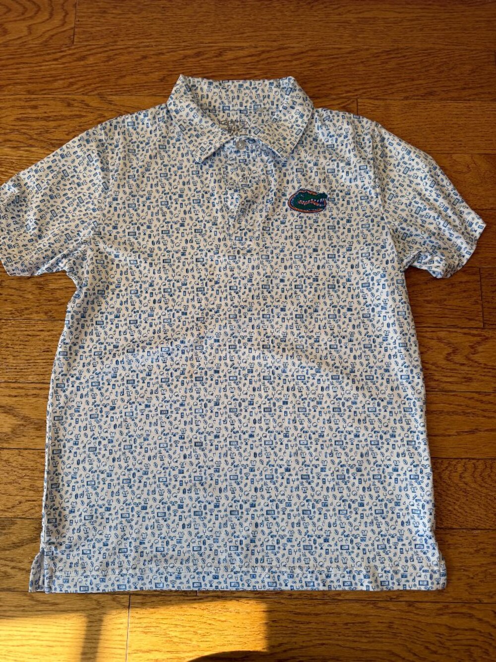 Boys Garb UF (University of Florida) Short Sleeve Polo Shirt: Size Large 9-10